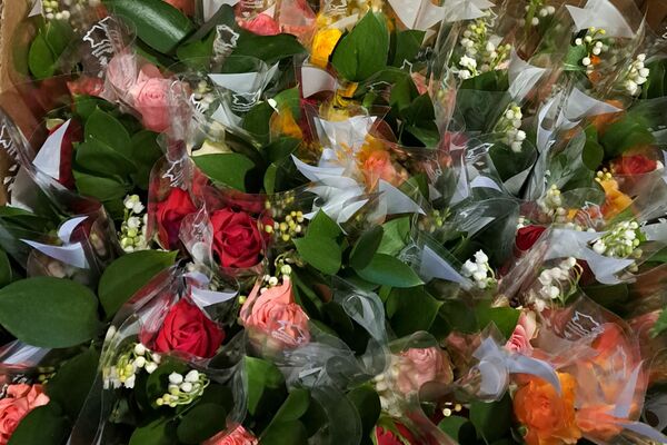 L'ensemble des résidents ont reçu un brin de muguet porte bonheur.