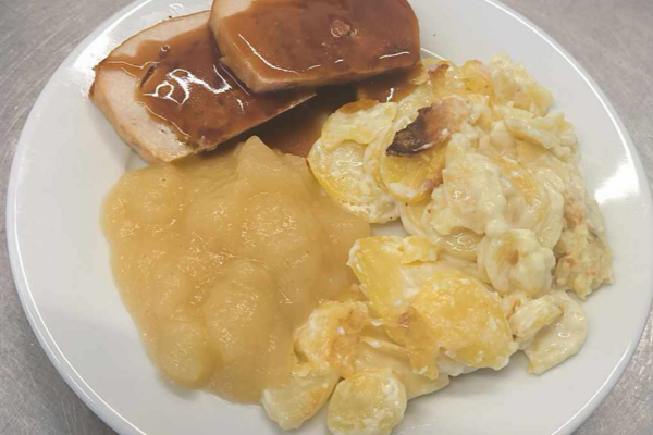 repas pour la fête des pères. 